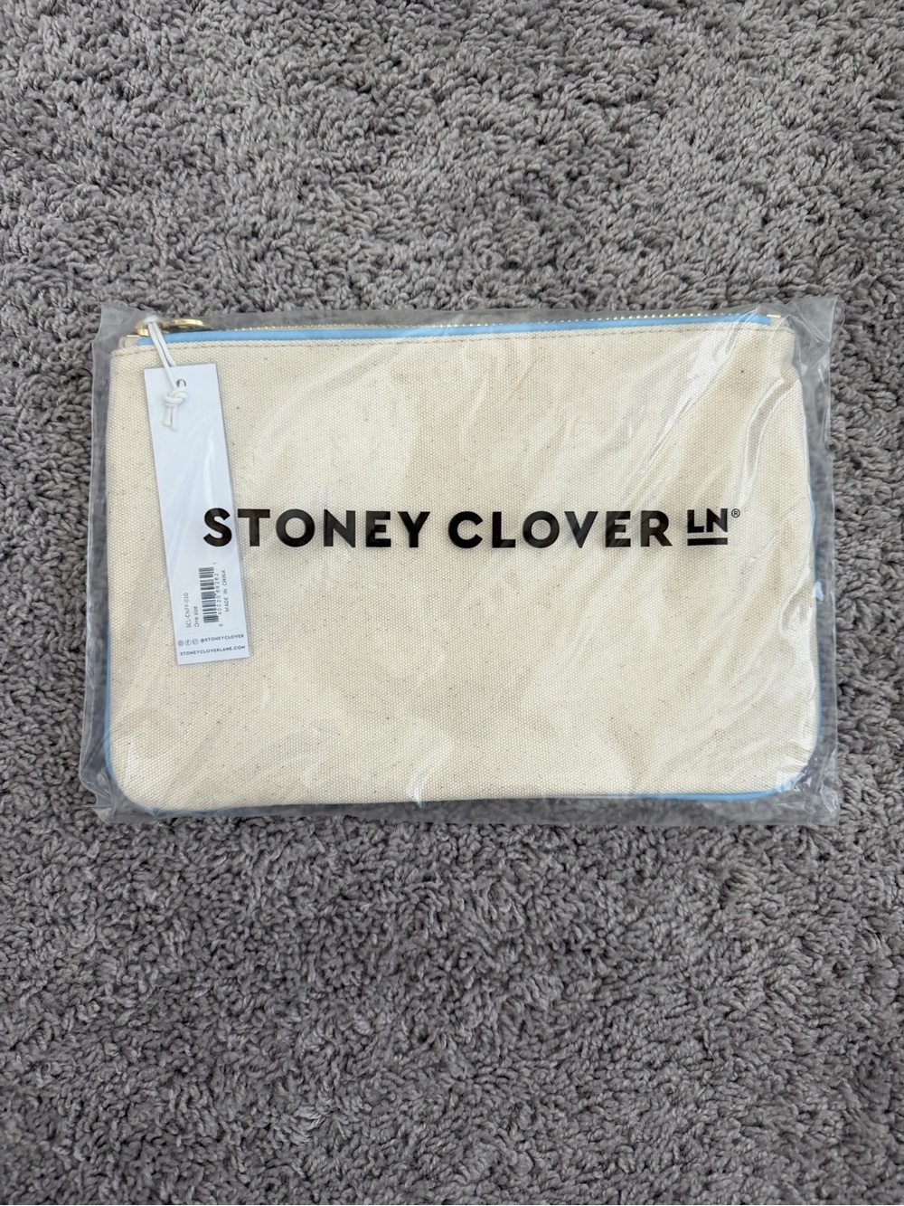 Stoney Clover Lane Canvas Flat Pouch